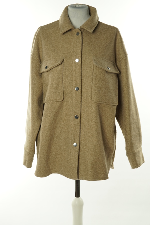 Koszula wierzchnia beżowa, ZARA - ZARA zdjęcie 1