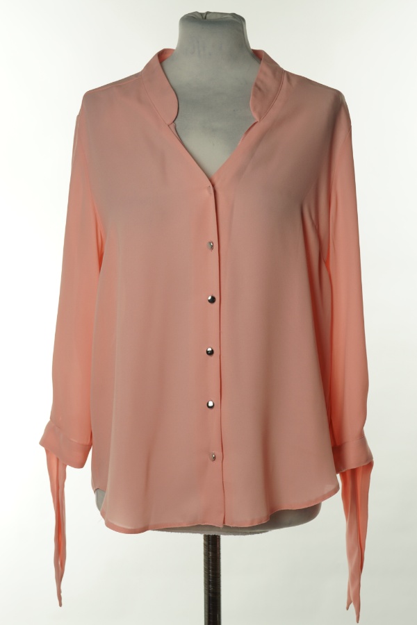 Koszula różowa z wiązaniami przy rękawach - DOROTHY PERKINS zdjęcie 1