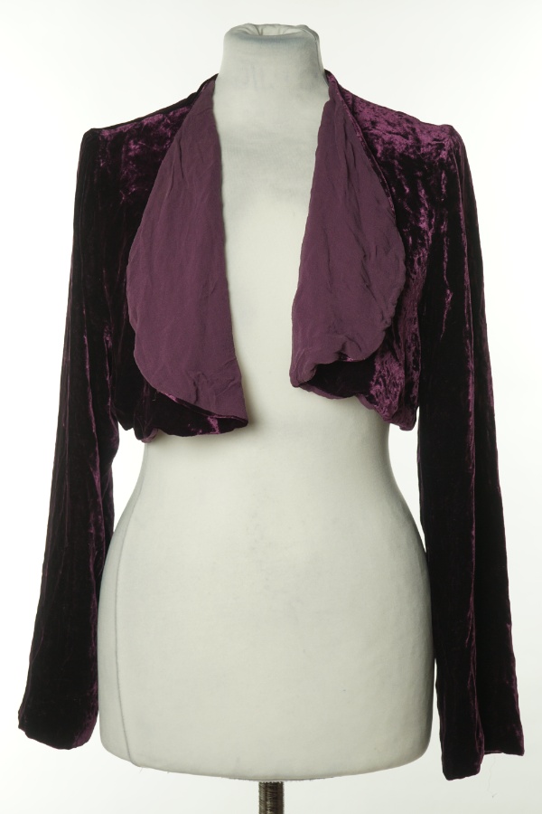 Narzutka fioletowa welurowa - NOLI zdjęcie 1