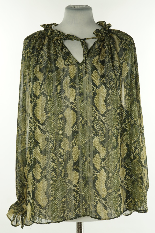 Bluzka zielona wężowa, H&M - H&M zdjęcie 1