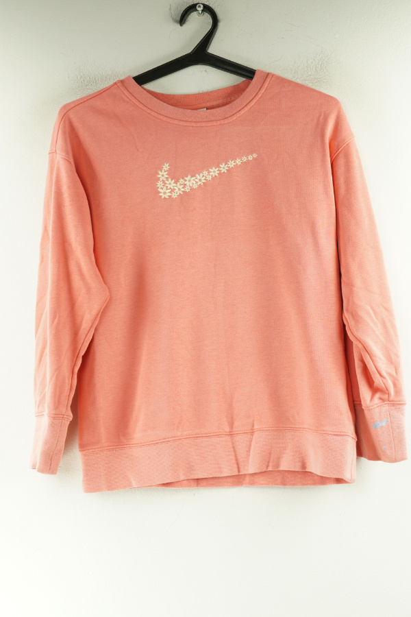 Bluza różowa z wyszytymi kwiatkami - NIKE zdjęcie 1