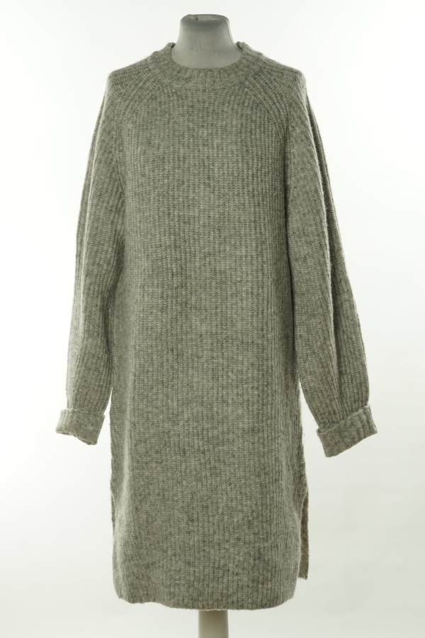 Sukienka sweterkowa szara, H&M - H&M zdjęcie 1