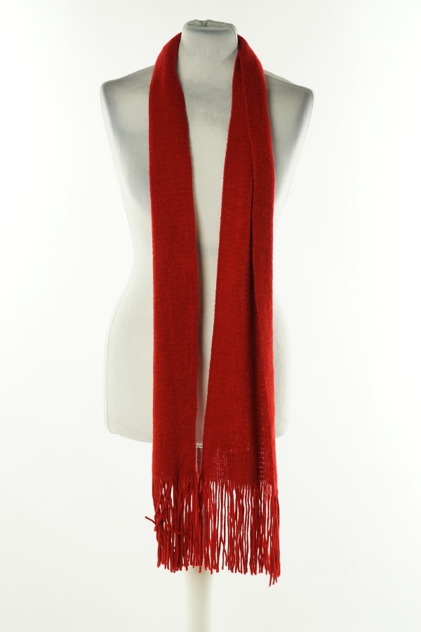 Szalik czerwony - BRAK METKI Z NAZWĄ PRODUCENTA zdjęcie 1