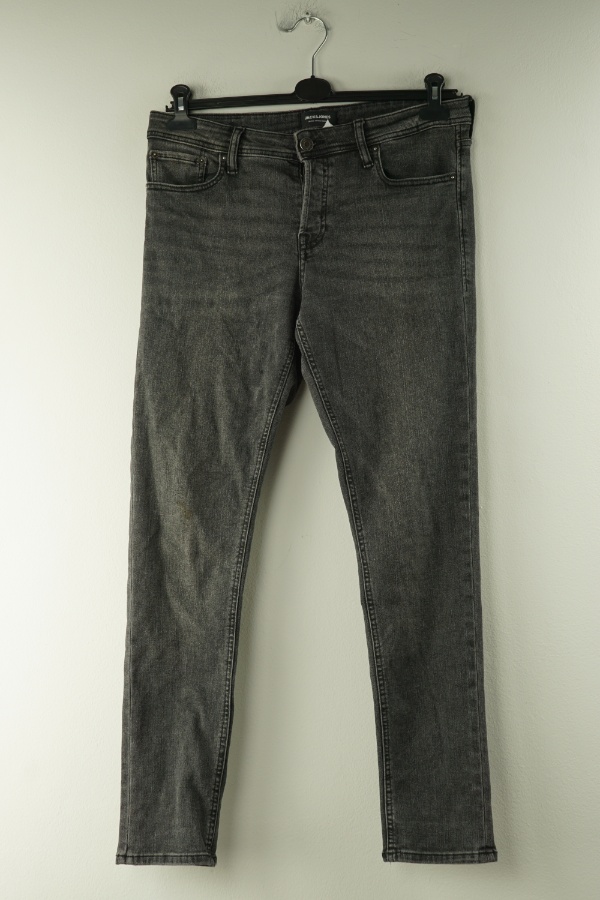 Spodnie ciemnoszare jeansowe, JACK&JONES - JACK & JONES zdjęcie 1