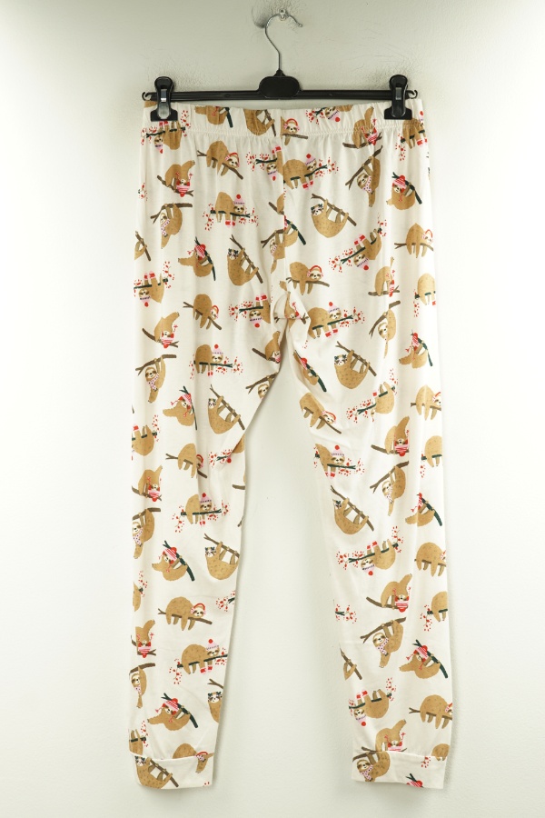 Spodnie piżamowe beżowe świąteczne - PRIMARK zdjęcie 2