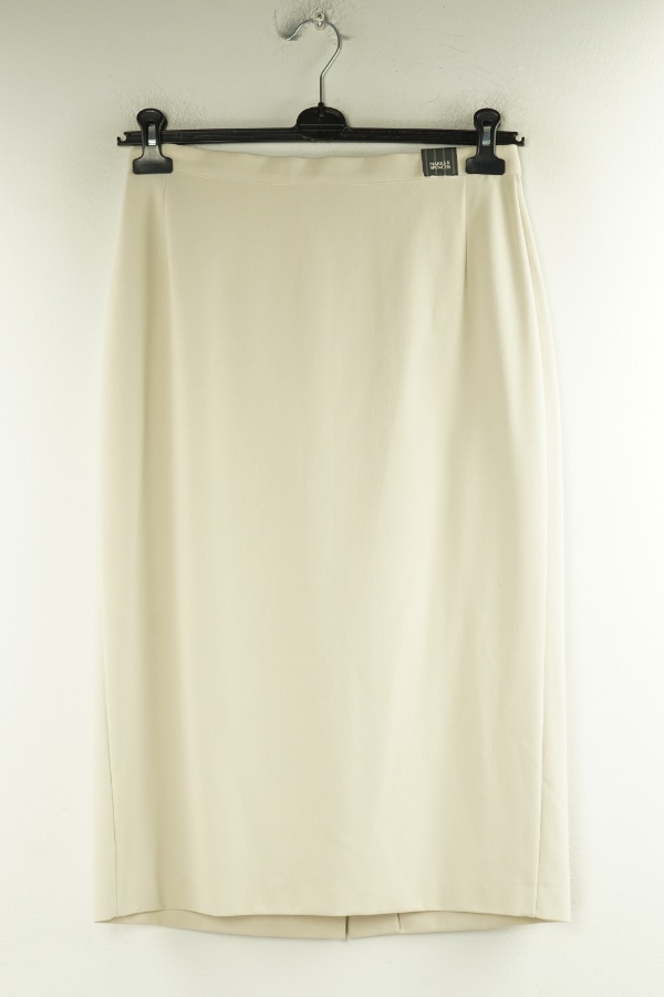 Spódnica beżowa materiałowa - M&S zdjęcie 1