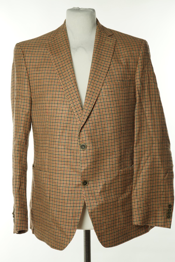 Marynarka beżowa w kratkę - SOR zdjęcie 1