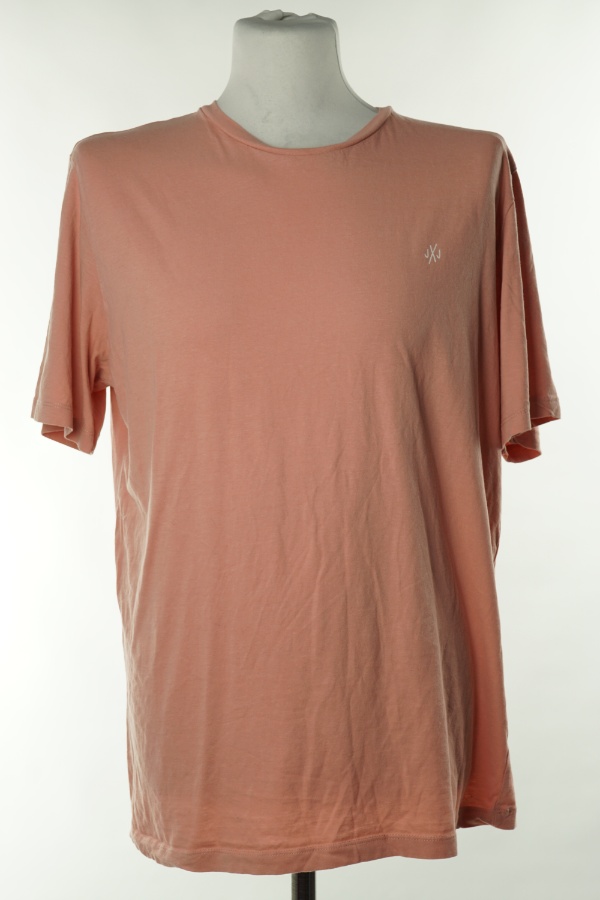 Koszulka różowa z białym nadrukiem - JACK & JONES zdjęcie 1