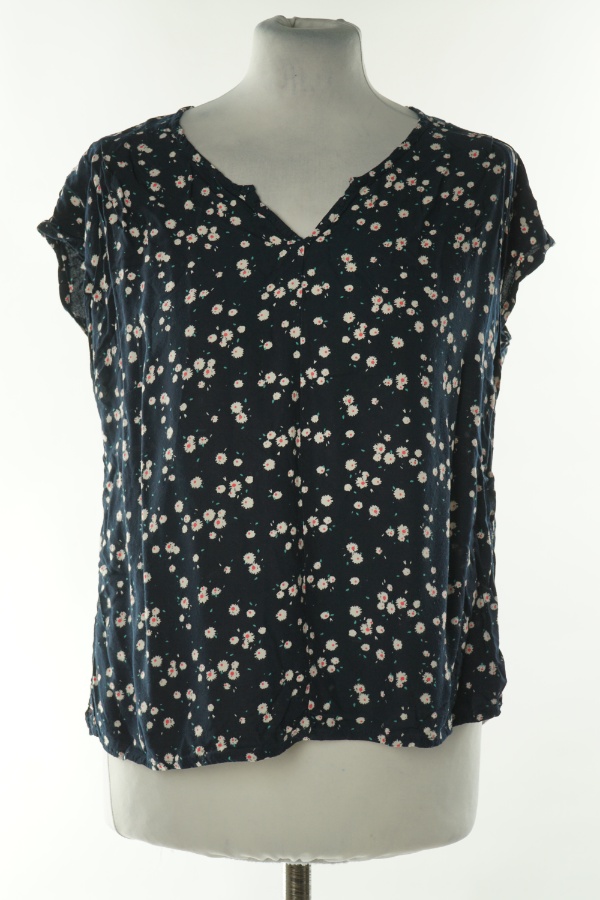 Bluzka granatowa w kwiatki - HONEY BEE BLUE zdjęcie 1