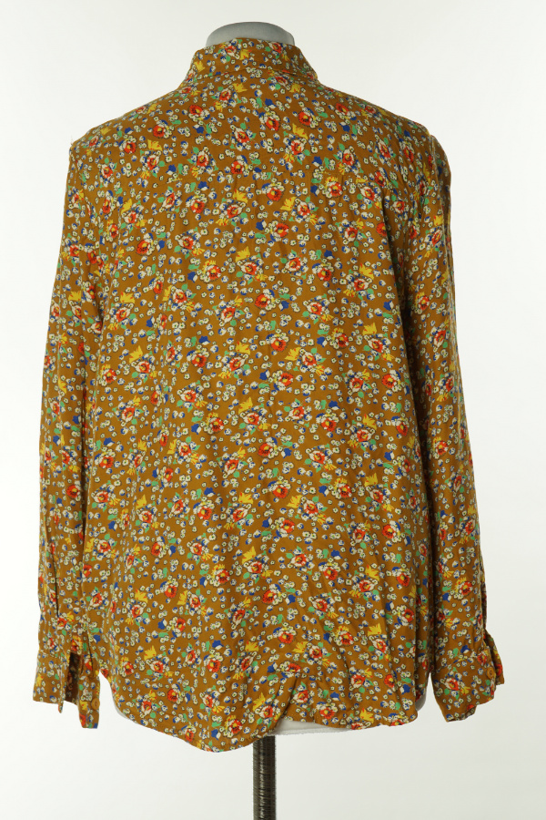 Koszula żółta w kolorowe kwiaty - TOPSHOP zdjęcie 2