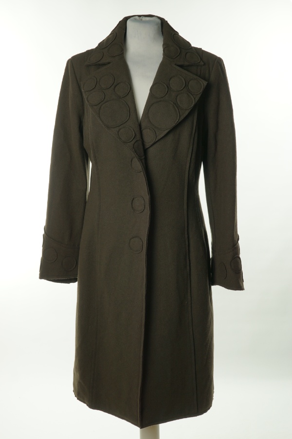 Płaszcz brązowy (80%wełna) - PER UNA zdjęcie 1