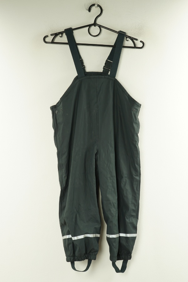 Spodnie przeciwdeszczowe na szelkach ciemnoszare - LUPILU zdjęcie 1