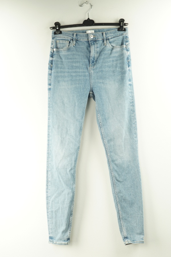 Spodnie jasnoniebieskie jeansowe - RIVER ISLAND zdjęcie 1