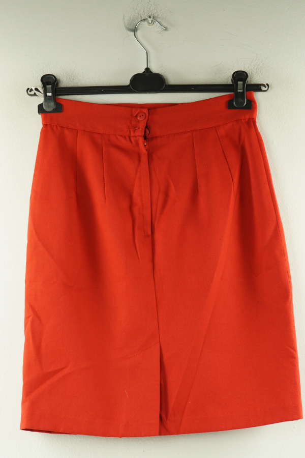 Spódnica czerwona ołówkowa - GULINS zdjęcie 2