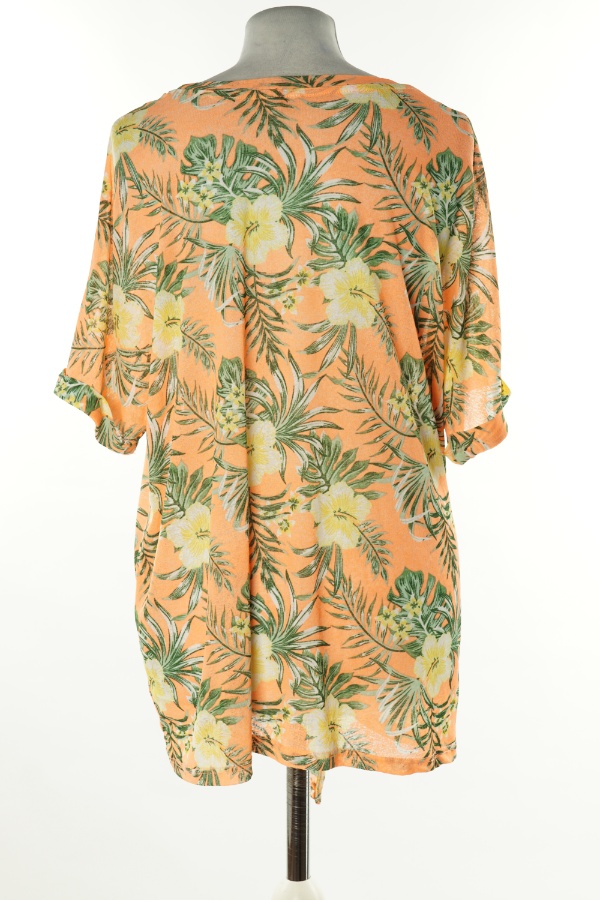 Bluzka pomarańczowa w kwiaty - PEP&CO zdjęcie 2