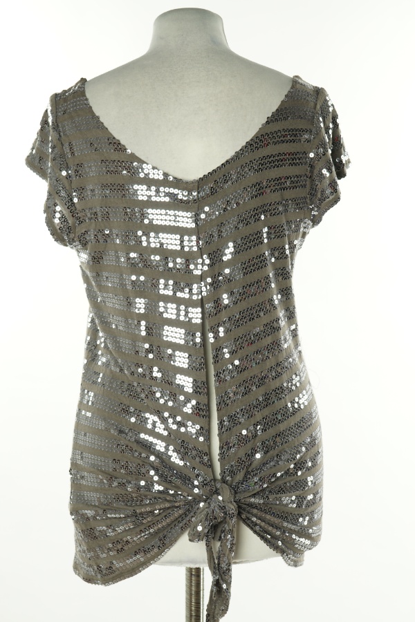 Koszulka szara cekinowa - RIVER ISLAND zdjęcie 2