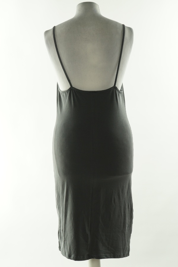 Sukienka szara gładka bawełniana, H&M - H&M zdjęcie 2