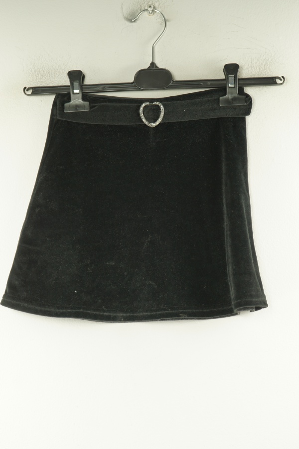Spódnica czarna welurowa - ADAMS zdjęcie 1