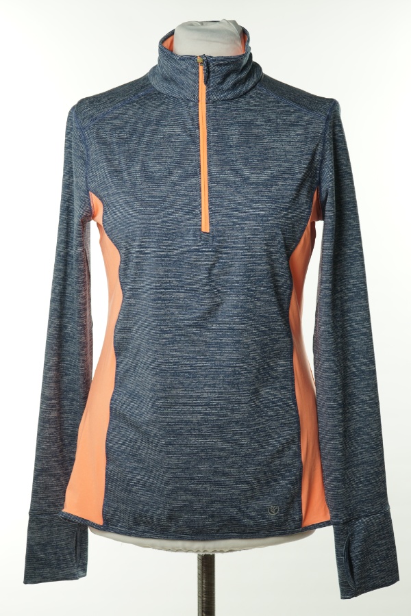 Bluza sportowa niebieska z pomarańczowymi wstawkami - DUNNES STORES zdjęcie 1