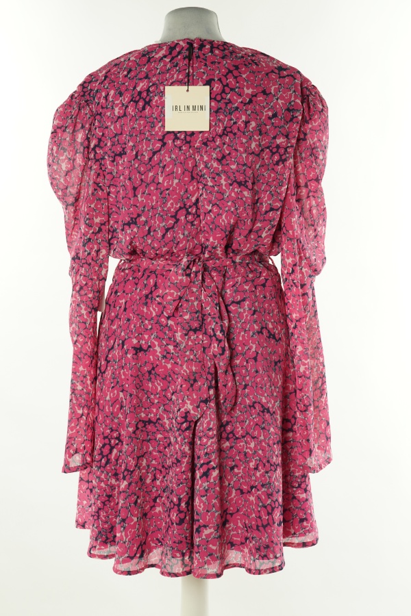 Sukienka różowa w cętki - GIRLINMIND zdjęcie 2