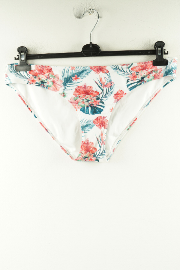 Dół od kostiumu kapielowego biały w różowe kwiatki - HUNKEMOLLER zdjęcie 1