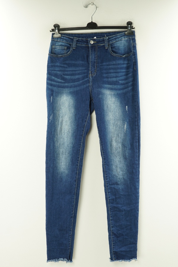 Spodnie niebieskie jeansowe elastyczne - SHEIN zdjęcie 1