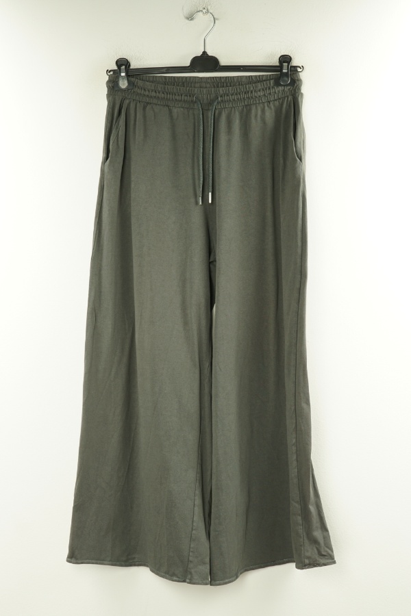 Spodnie dresowe z szeroką nogawką zdjęcie 1