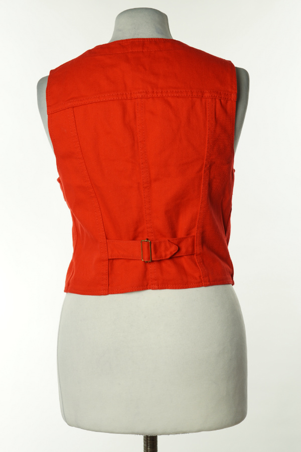 Kamizelka czerwona jeansowa - LA PAZ zdjęcie 2