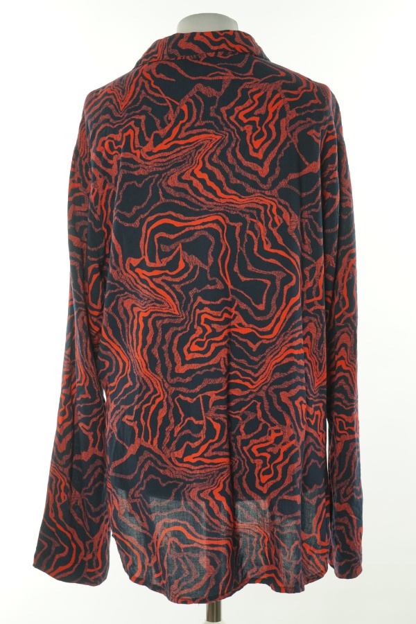 Koszula granatowo-czerwona wzorzysta - NHIOI zdjęcie 2