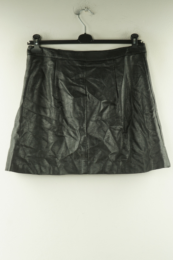 Spódnica czarna ekoskóra - H&M zdjęcie 2