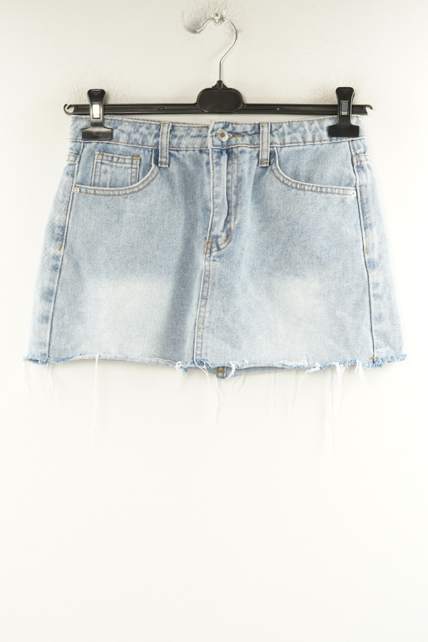 Spódnica jasnoniebieska jeansowa - SHEIN zdjęcie 1