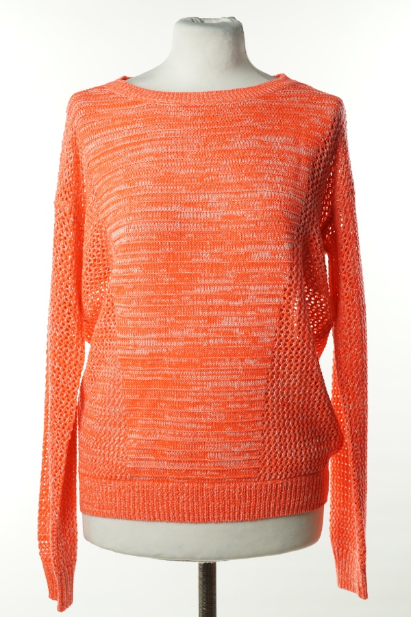 Sweter neonowy pomarańczowy - TAKKO FASHION zdjęcie 1