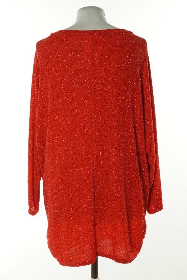 Bluzka czerwona połyskująca - QUIZ zdjęcie 2