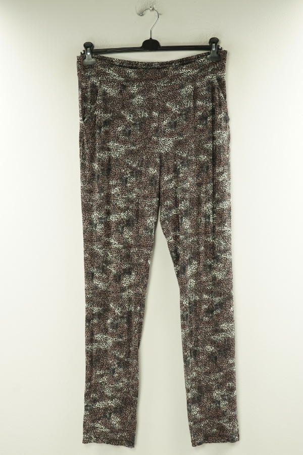 Spodnie cienkie brązowo-czarne - M&S zdjęcie 1