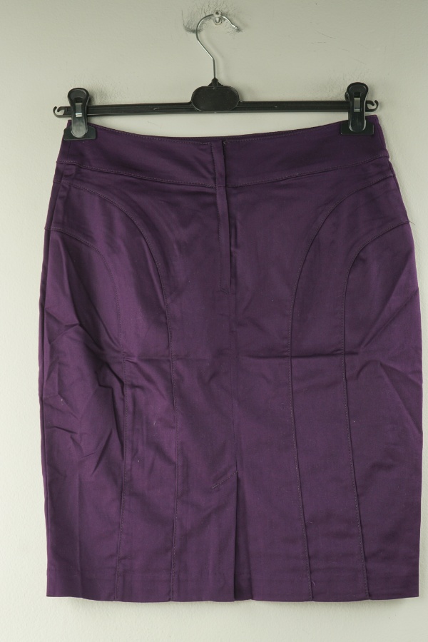 Spódnica śliwkowa materiałowa - H&M zdjęcie 2