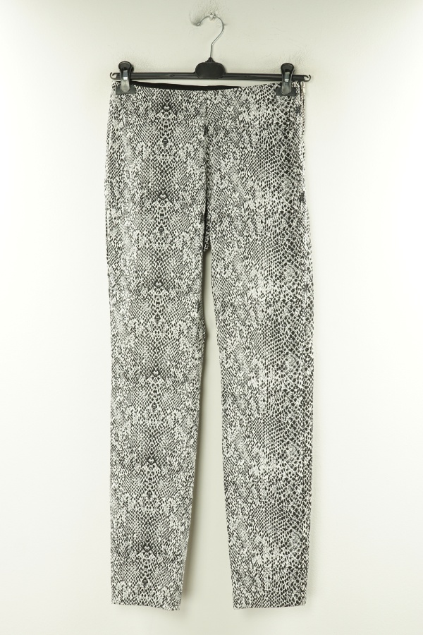 Spodnie materiałowe biało-czarne w ciapki - LINDEX zdjęcie 1