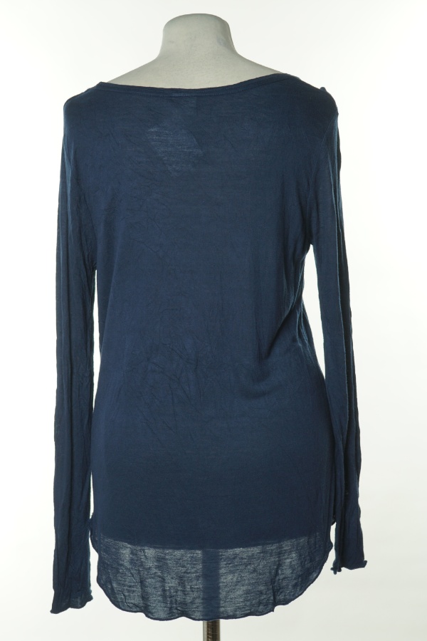 Bluzka granatowa z białym nadrukiem - GINATRICOT zdjęcie 2