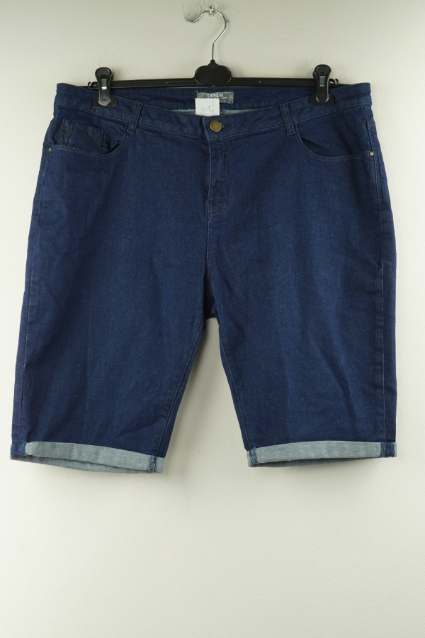 Krótkie spodenki ciemnoniebieskie jeansowe - DOROTHY PERKINS zdjęcie 1