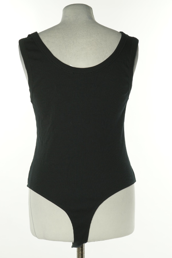 Body czarne prążkowane na ramiączkach - NEW LOOK zdjęcie 2