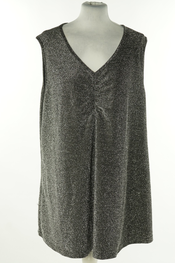 Bluzka czarna ze srebrną nitką - CENTIA zdjęcie 1