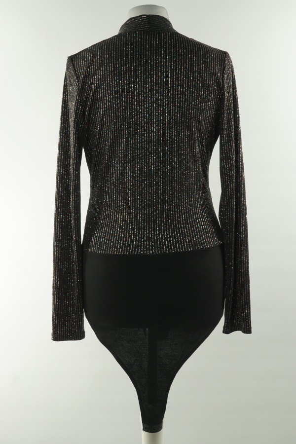 Body czarne w brokatowe paski, PRIMARK - PRIMARK zdjęcie 2