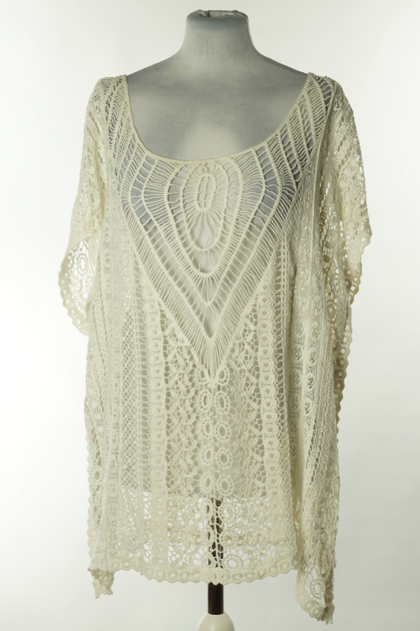 Bluzka ażurowa kremowa - PEACOCKS zdjęcie 1