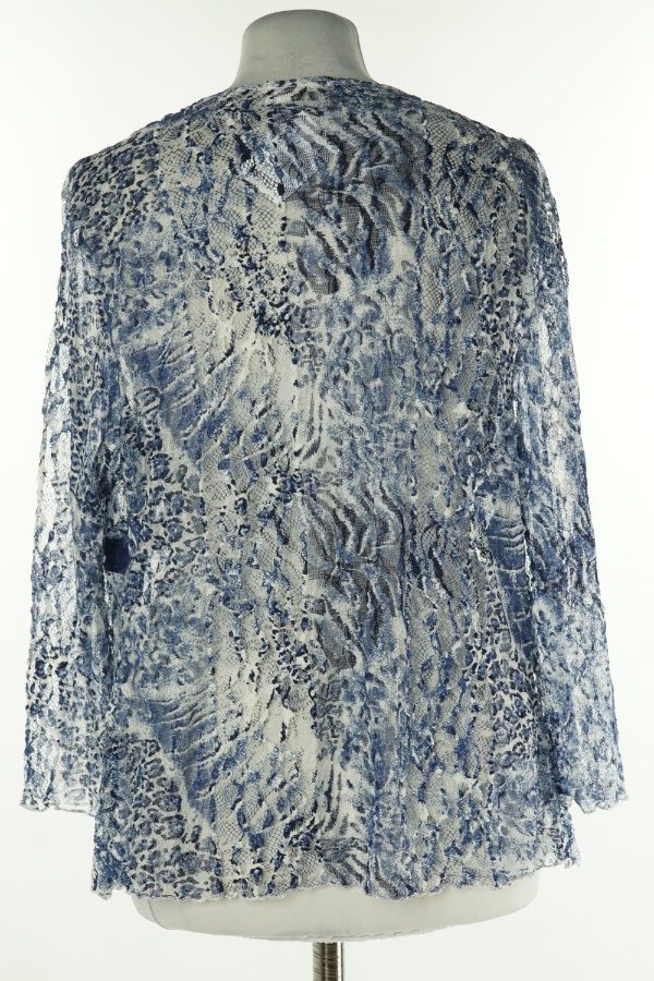 Narzutka niebiesko-biała koronkowa - CHIANTI zdjęcie 2