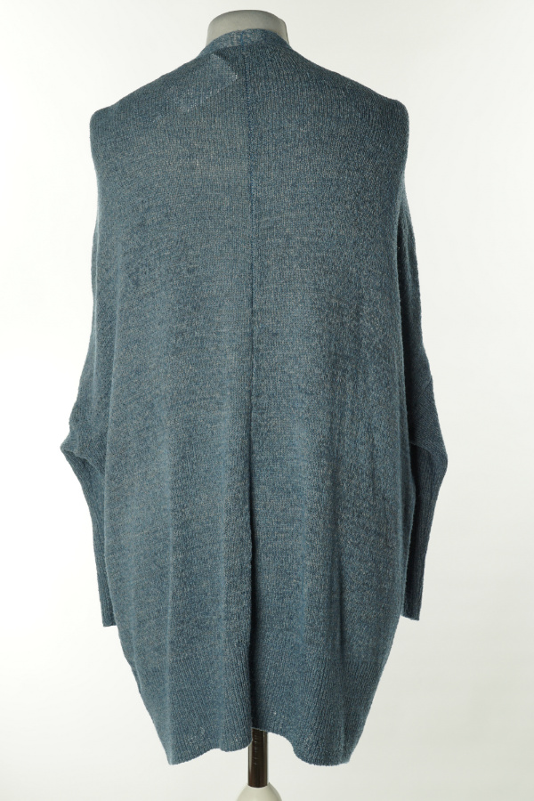 Narzutka sweterkowa ciemnoniebieska - KAPPAHL zdjęcie 2