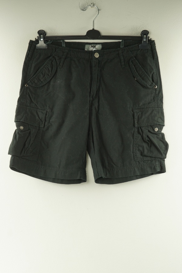 Krótkie spodenki czarne jeansowe - BLACK PREMIUM zdjęcie 1