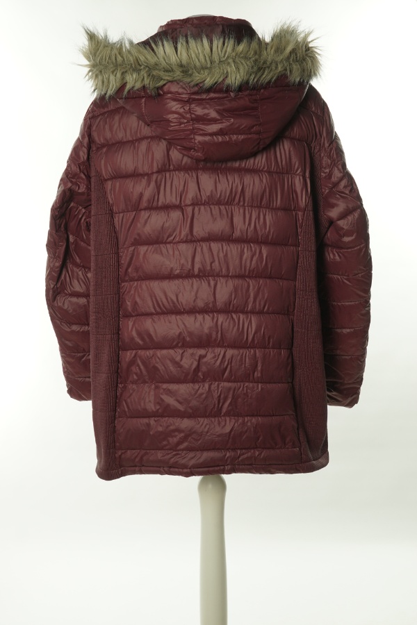 Kurtka wiśniowa z kapturem - D&CO. zdjęcie 2