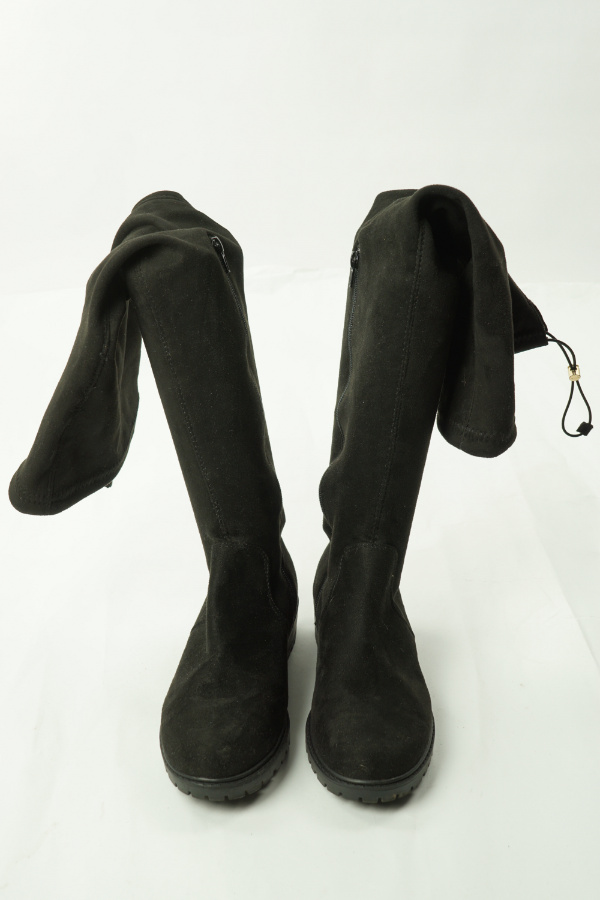 Kozaki czarne zamszowe wysokie - PRIMARK zdjęcie 3