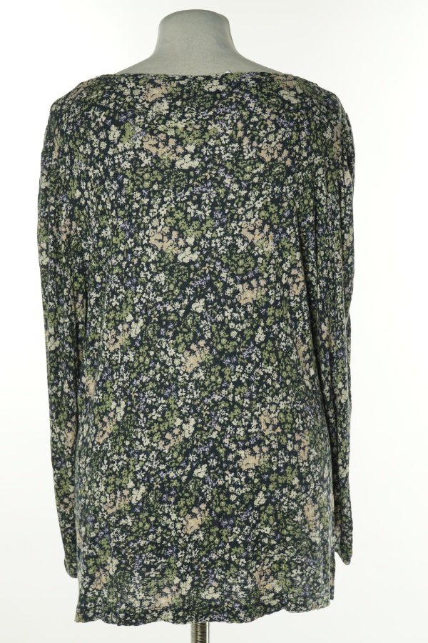 Bluzka granatowa w drobne kwiatki - KAPPAHL zdjęcie 2