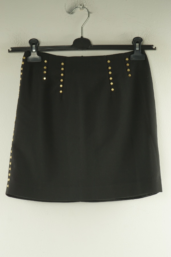 Spódnica czarna ze złotymi dżetami, H&M - H&M zdjęcie 1