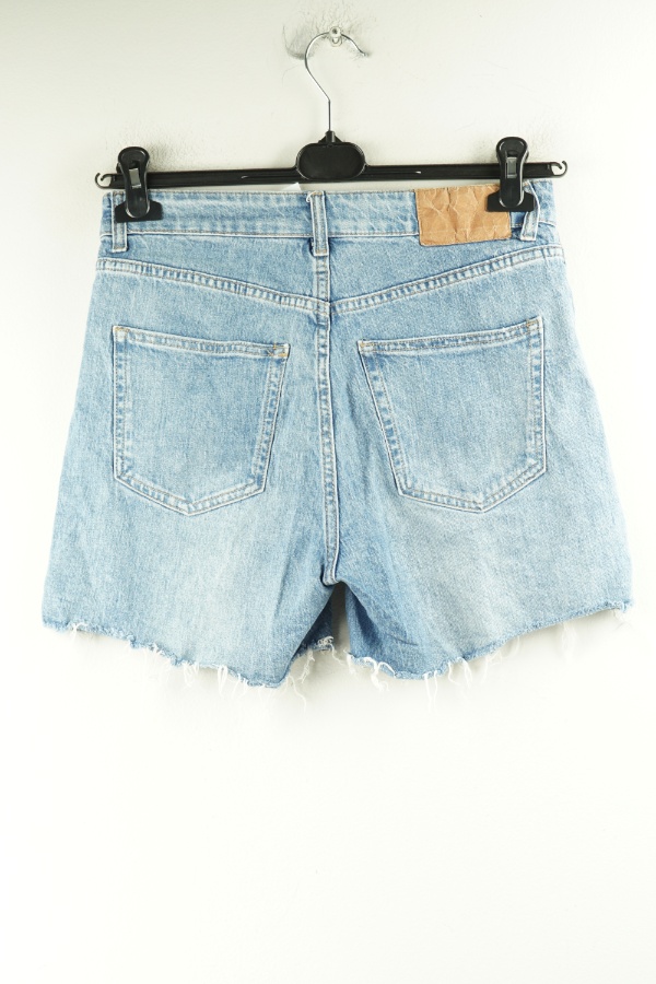 Krótkie spodenki jasnoniebieskie jeansowe - H&M zdjęcie 2